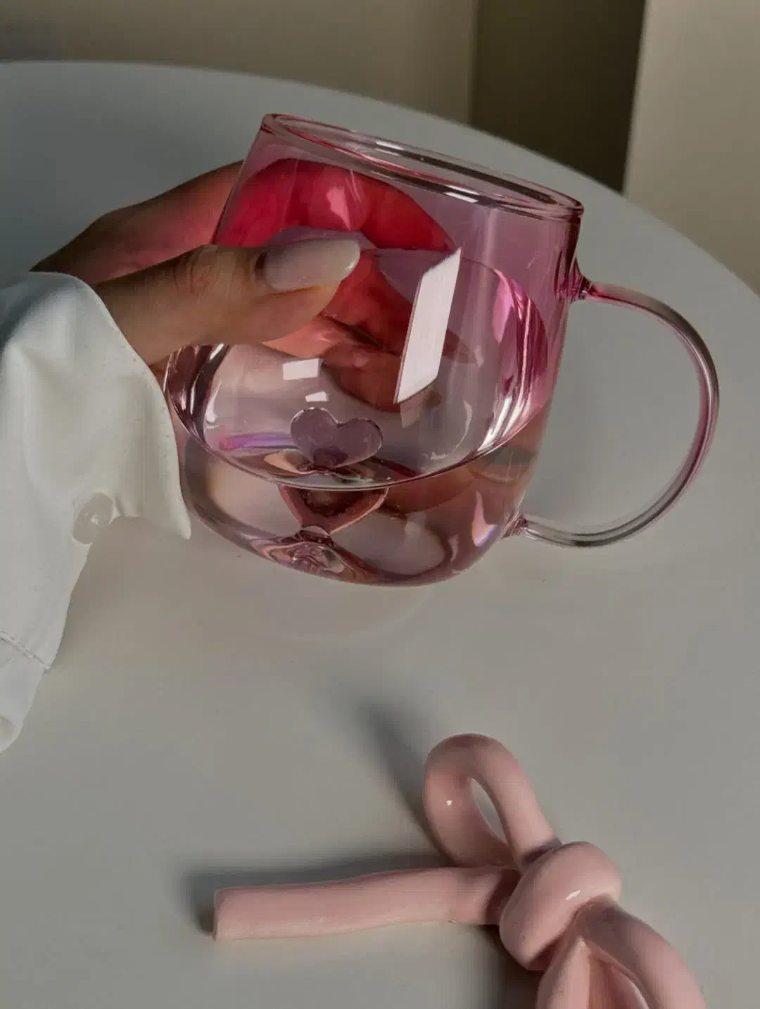 لیوان پیرکس قلبی|ظروف سرو و پذیرایی|برازجان, |دیوار