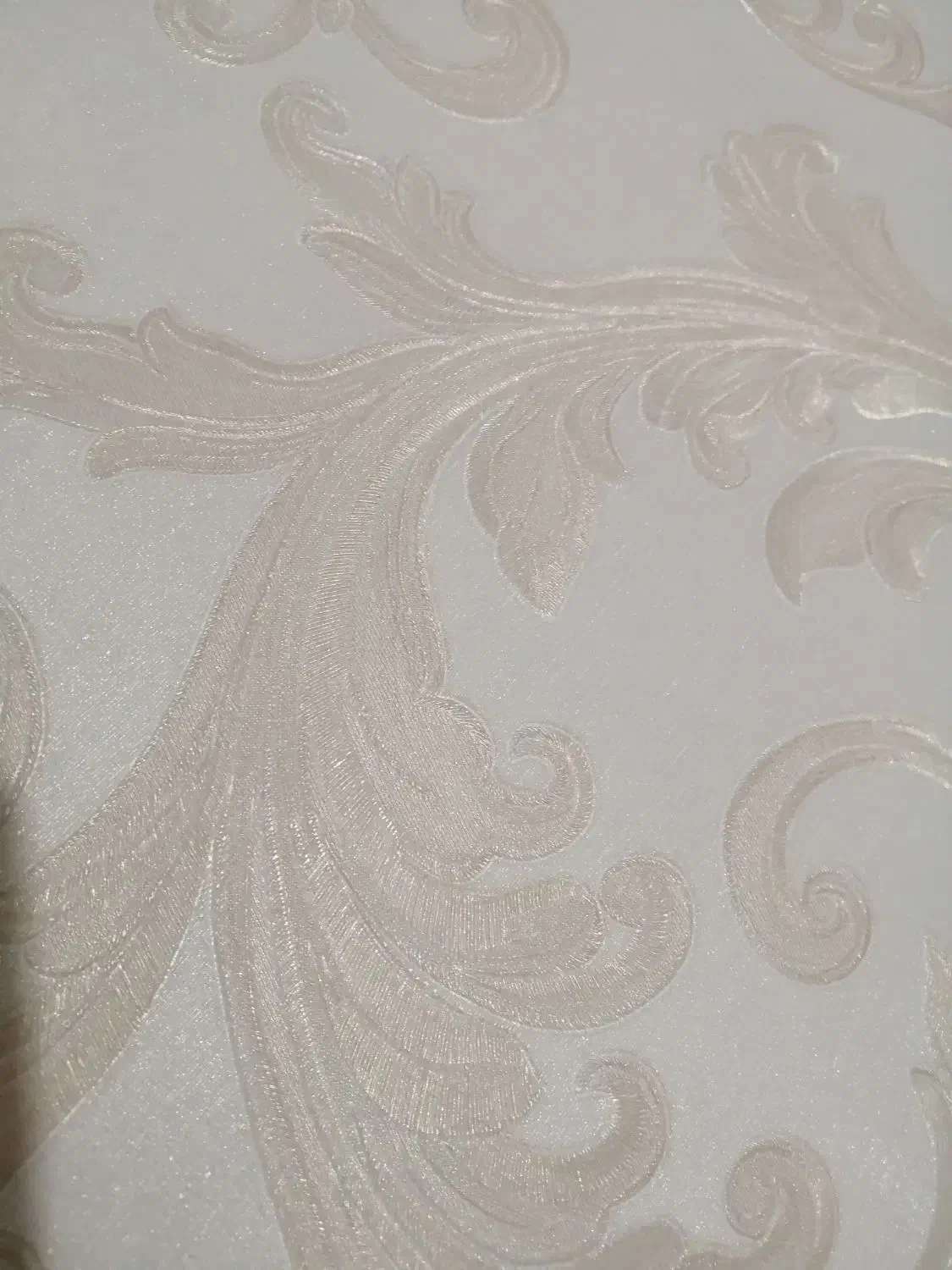 11رول کاغذ دیواری pvc کرم وطلایی|مصالح و تجهیزات ساختمان|لالجین, |دیوار