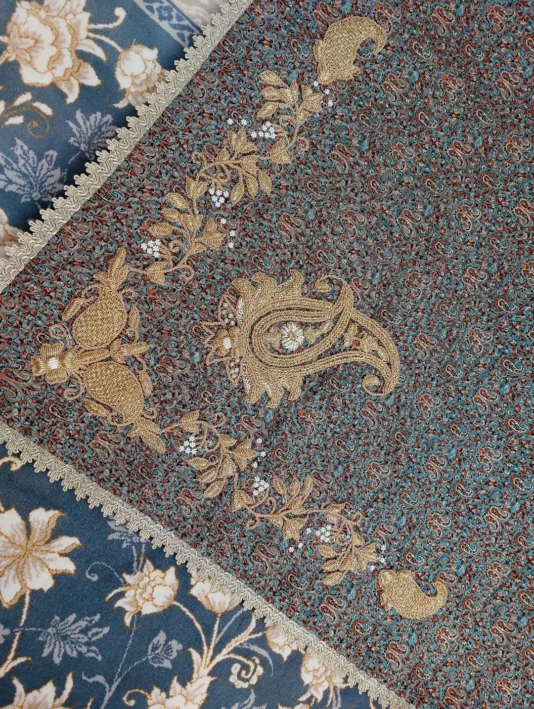 رومیزی سرمه|پرده، رانر، رومیزی|جرقویه, |دیوار