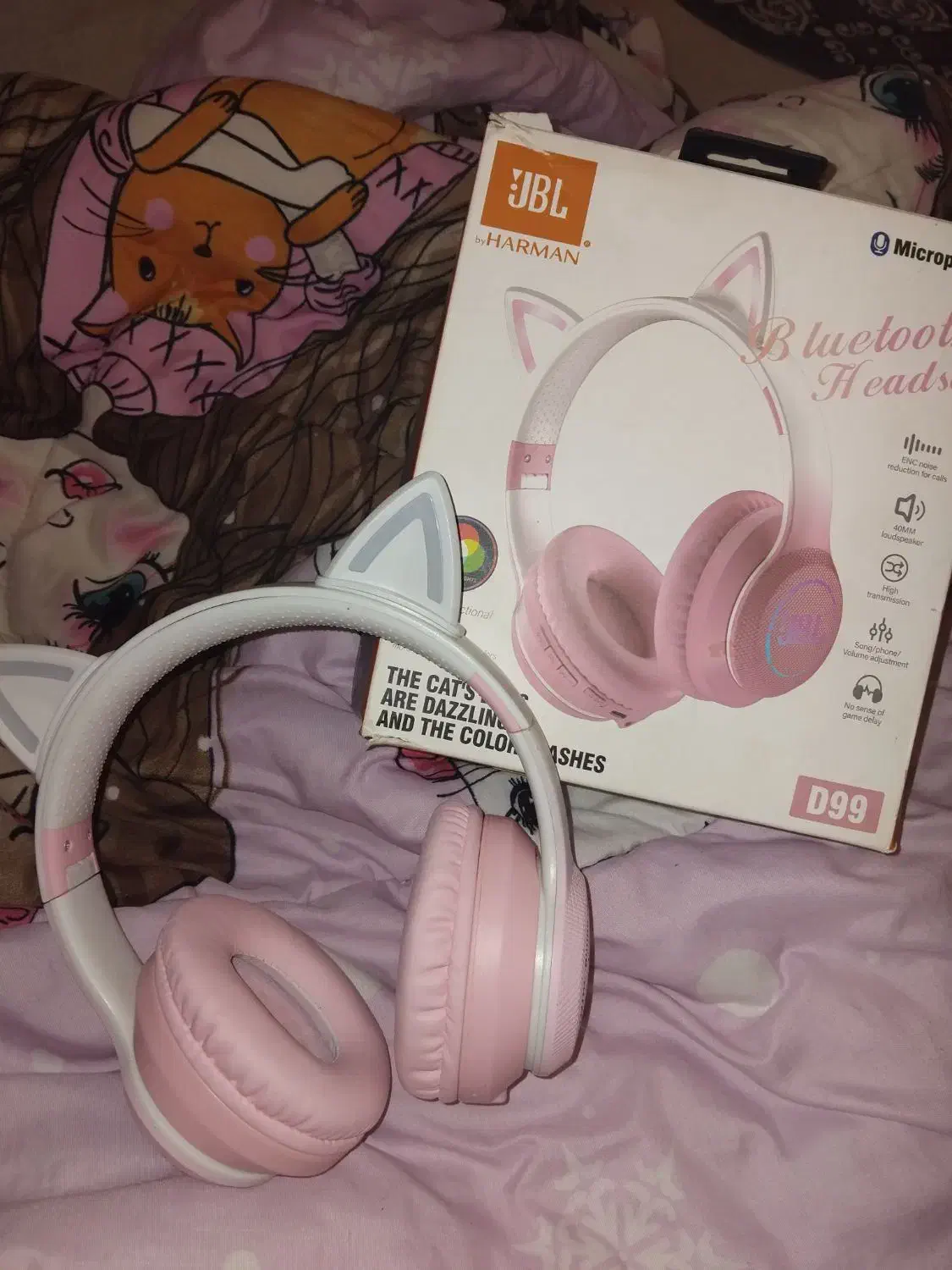 هدفون صورتی|لوازم جانبی موبایل و تبلت|مشهد, کوی سیدی|دیوار