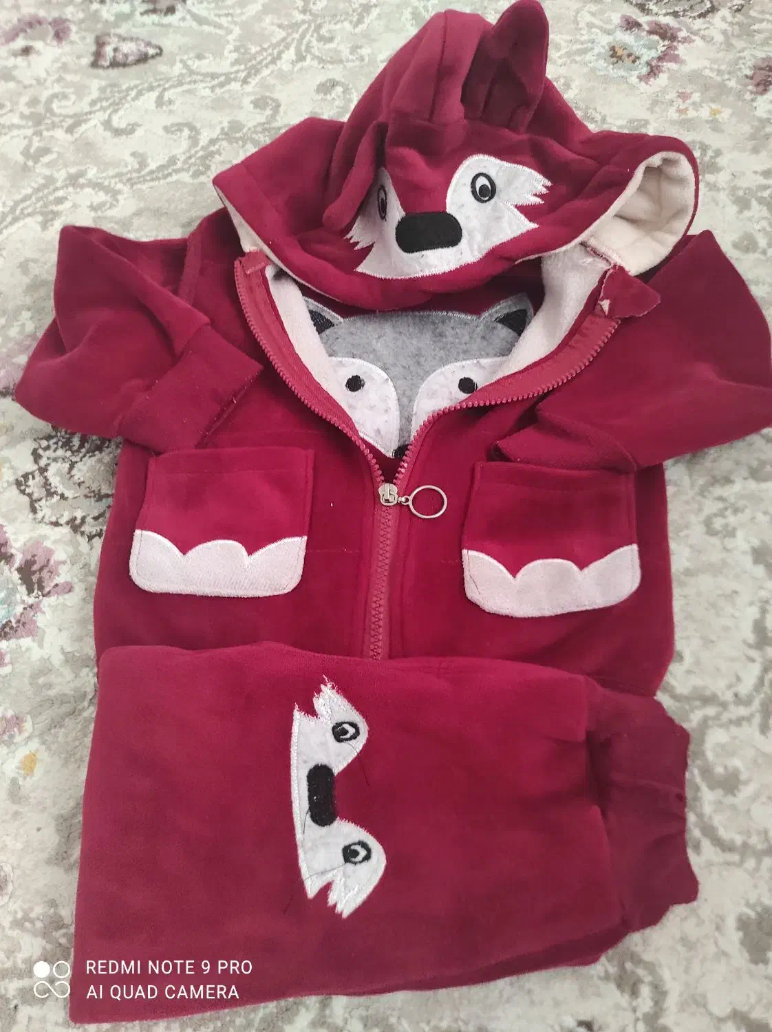 سه تیکه مخمل مناسب ۸ماه تا ۳ سال|کفش و لباس بچه|الوند, |دیوار