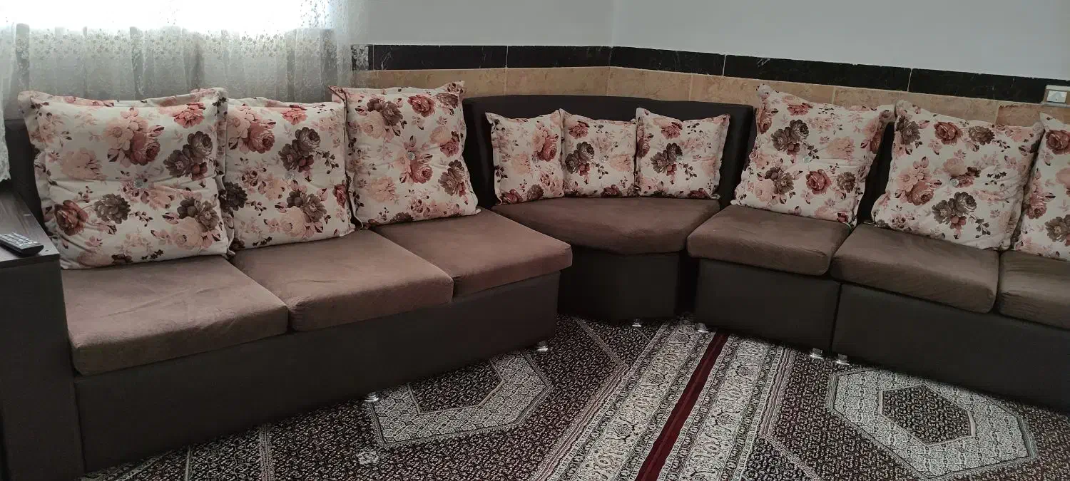 مبل هفت نفره ال|مبلمان خانگی و میز عسلی|سروآباد, |دیوار