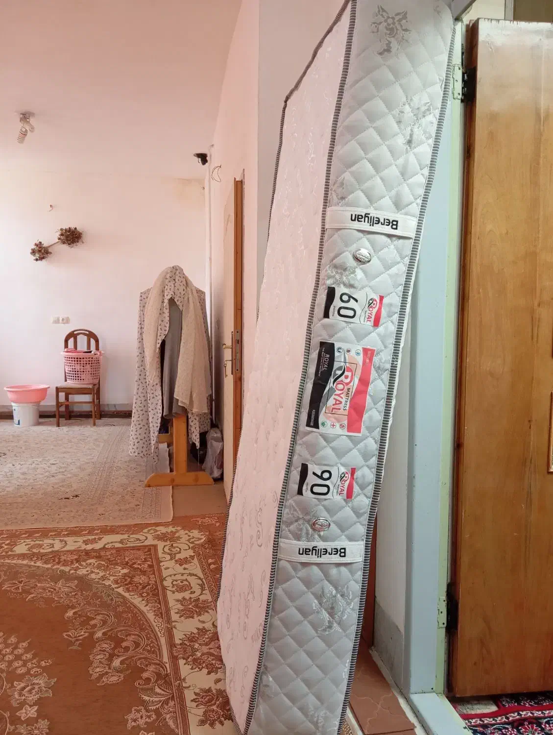 تشک تخت یکنفره رویال مدل بلریان نو|تشک تختخواب|چادگان, |دیوار