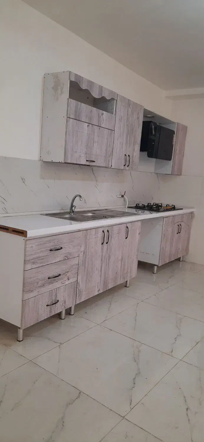 کابینت آماده با هود و سینک نو|آبچکان و نظمدهنده ظروف|رشت, پیرکلاچای|دیوار