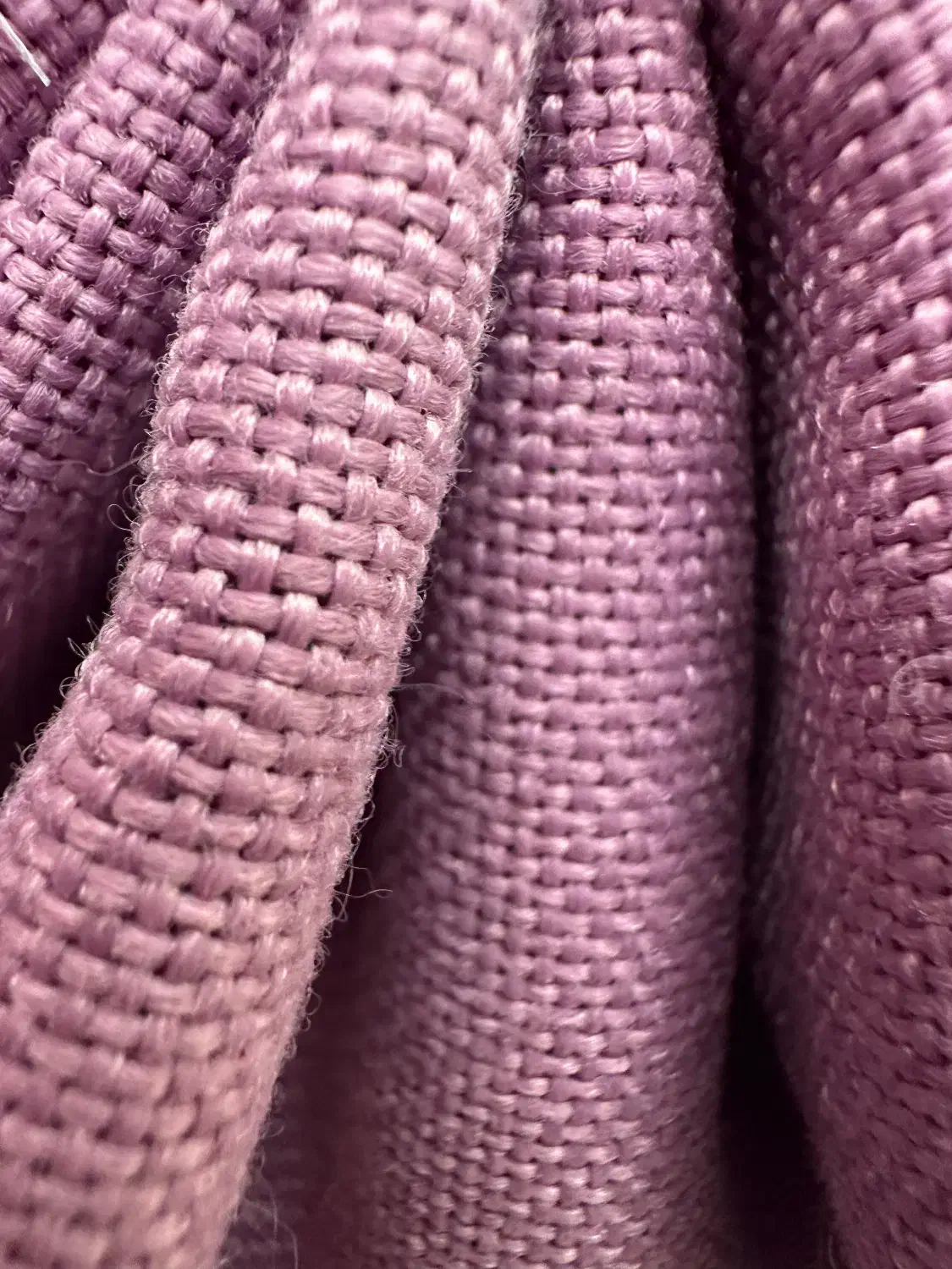 پرده حریر گل برجسته با والان کتان بافت درشت|پرده، رانر، رومیزی|سمنان, |دیوار