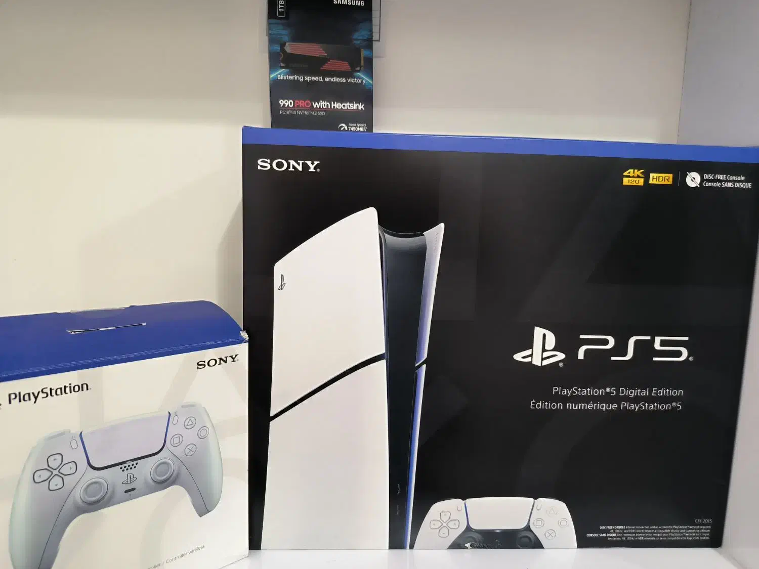 PS5 اسلیم دیجیتال دو دسته با هارد یک ترا|کنسول، بازی ویدئویی و آنلاین|دزفول, |دیوار