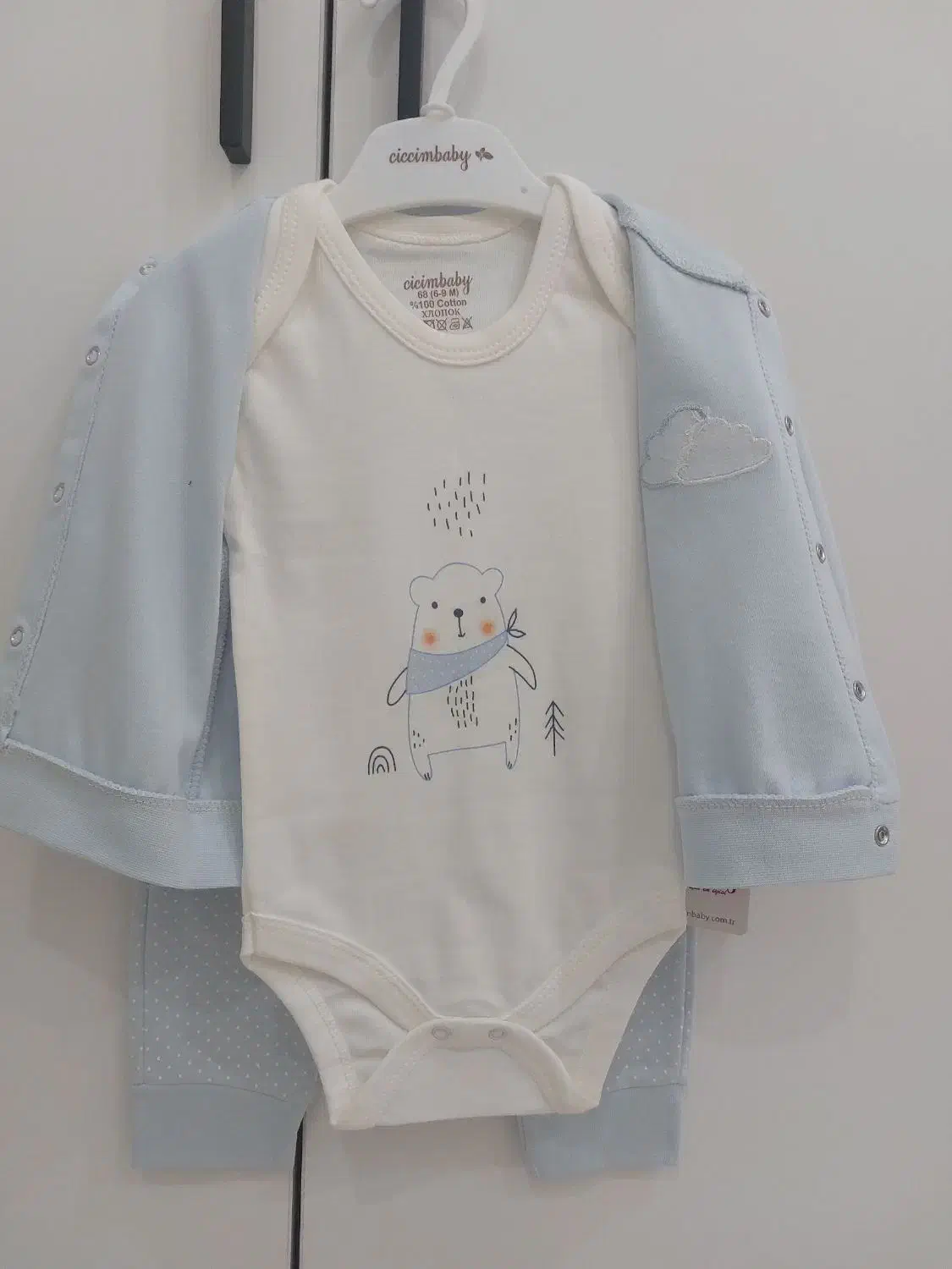 ست ۳ تیکه نوزادی ترک|کفش و لباس بچه|ری, منصوریه منگل|دیوار