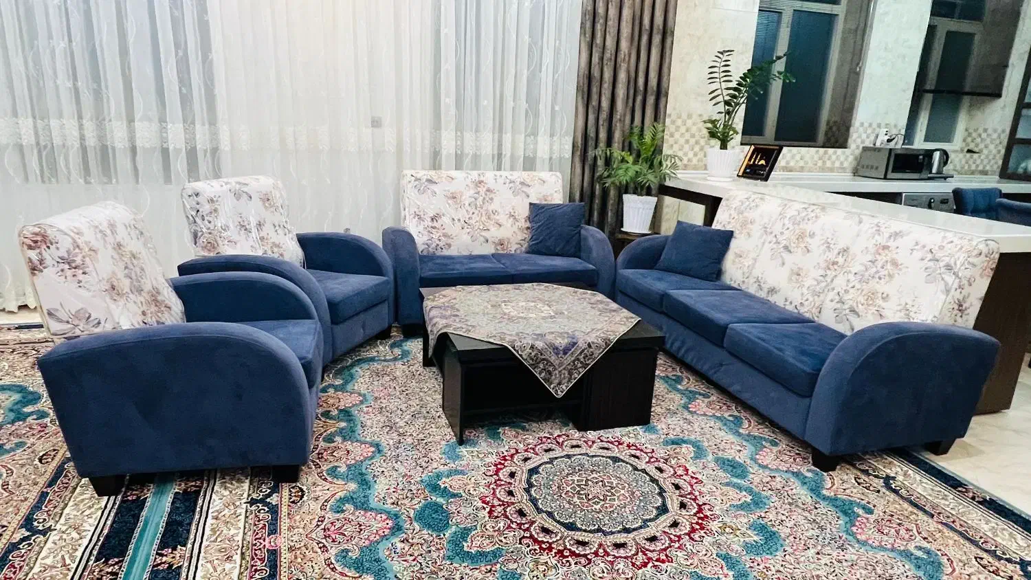 یک دست مبل 7نفره مارک مارال اصل|مبلمان خانگی و میز عسلی|تفت, |دیوار