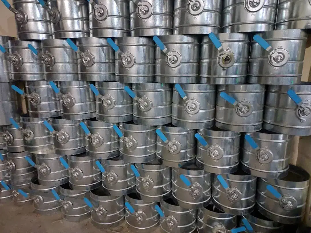 دریچه دمپر کلاهک پلنیوم باکس دریچه گرد دریچه استیل|عمده‌فروشی|مشهد, عنصری|دیوار