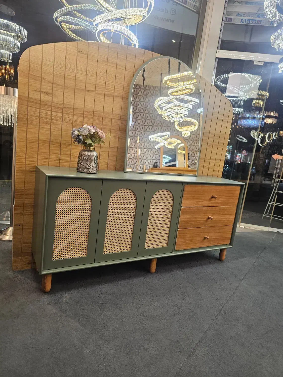 آیینه کنسول کاترین|بوفه، ویترین، کنسول|مشکین‌دشت, |دیوار