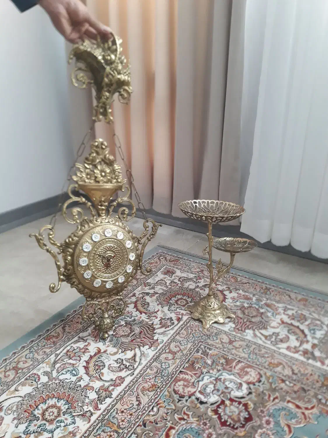 ساعت برنزاصل قدیمی|ساعت دیواری و تزئینی|پرند, فاز ۴|دیوار