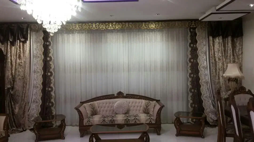 پرده سالن شیک و در حد نو|پرده، رانر، رومیزی|اصفهان, ملک|دیوار