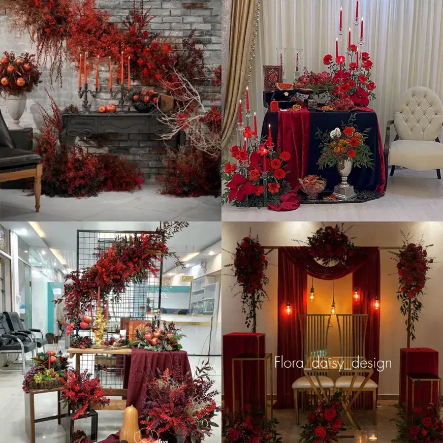 دیزاین و تم و گل آرایی یلدا و شب چله|خدمات پذیرایی، مراسم|تبریز, |دیوار