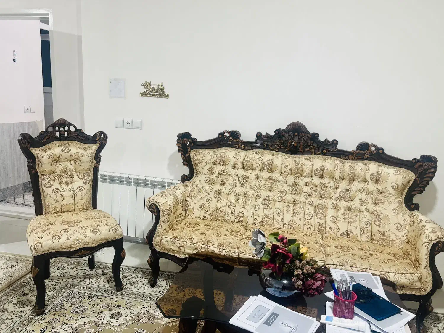 مبل ۹نفره سلطنتی|مبلمان خانگی و میز عسلی|گیلان غرب, |دیوار