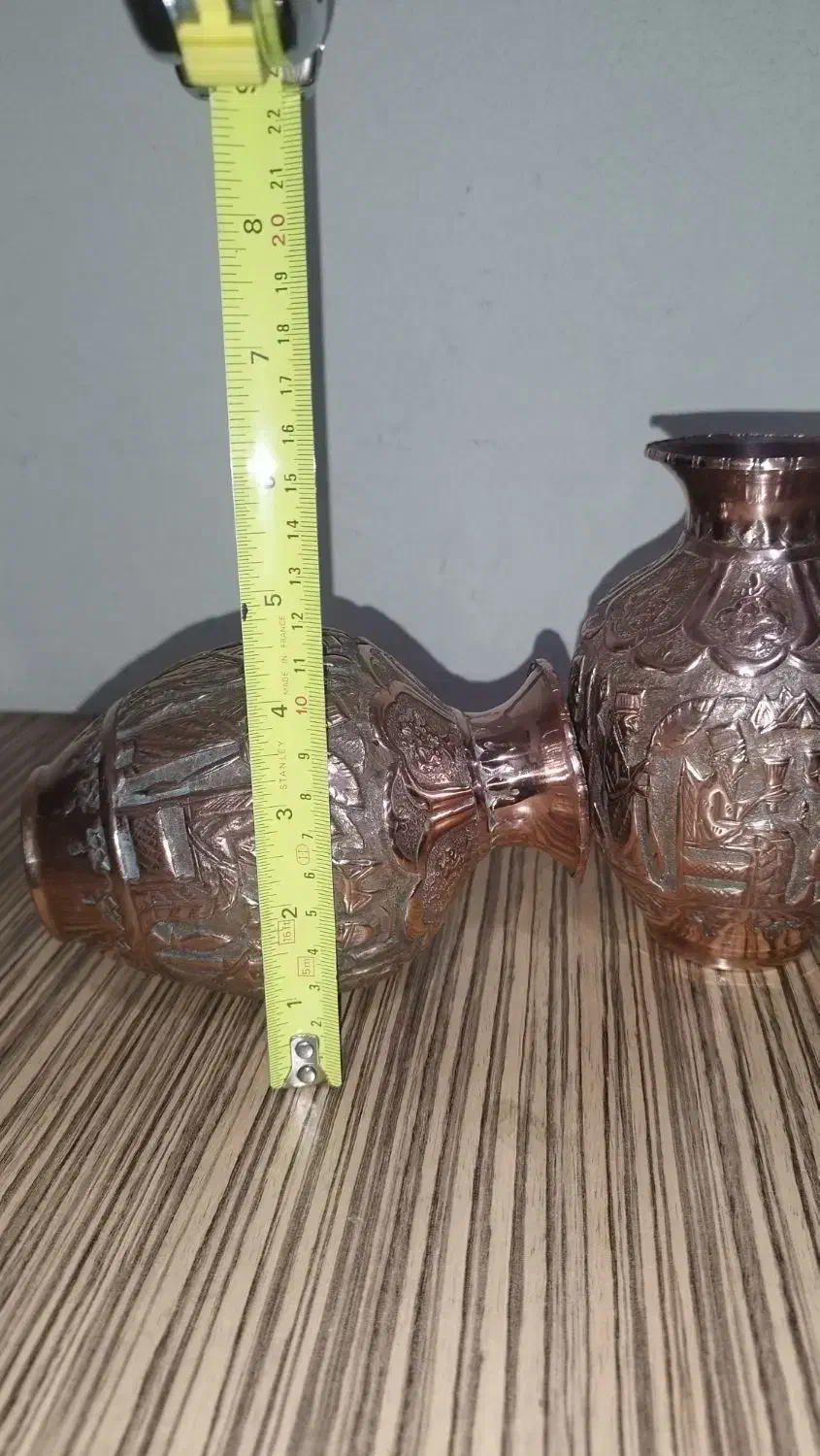 گلدان مسی گلدان چک وجاروی دستی نپتون|صنایع دستی و سایر لوازم تزئینی|تهران, ورزشگاه آزادی|دیوار