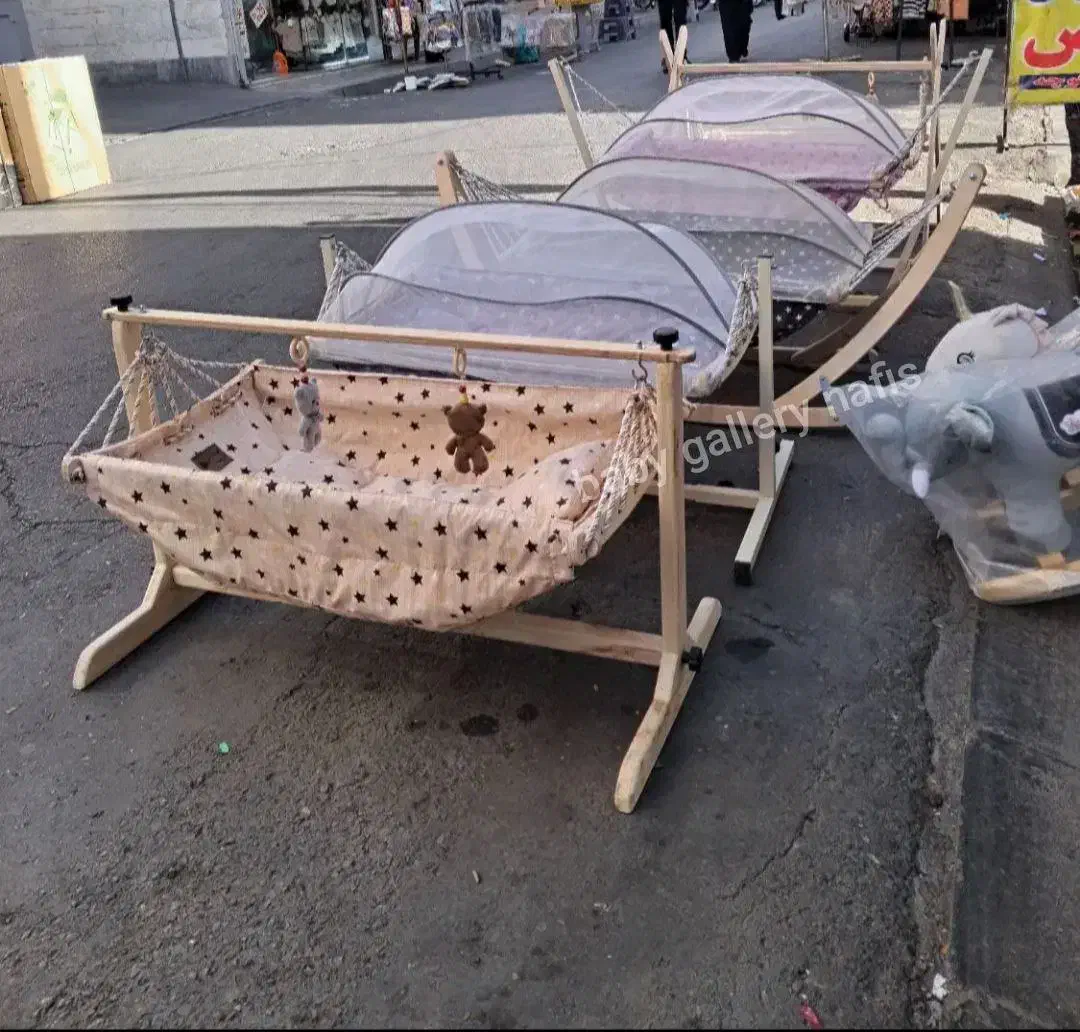 گهواره سنتی نوازد مدل jlتخت کنار مادر مدل jl|تخت و صندلی بچه|تبریز, |دیوار