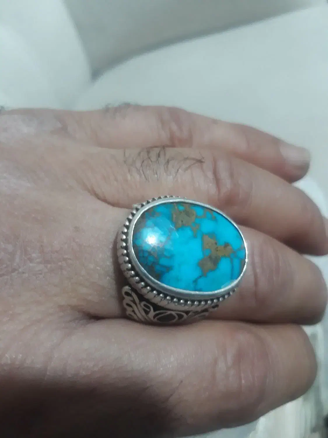 انگشتر فیروزه|کلکسیون اشیاء عتیقه|سنقر, |دیوار