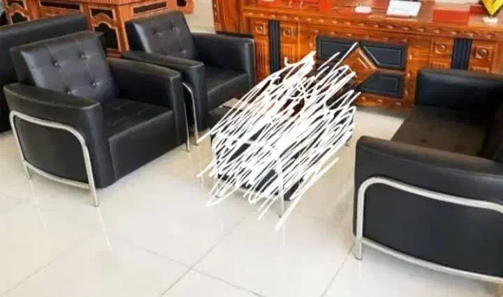 مبل چرم ۴نفره|مبلمان اداری|قم, نیروگاه|دیوار