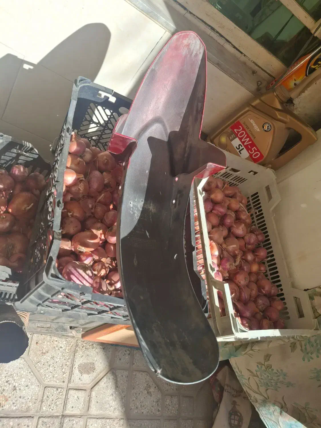 گلگیر قرمز آپاچی کارکرده بدون شکستگی|قطعات یدکی و لوازم جانبی|پاکدشت, حصار امیر|دیوار