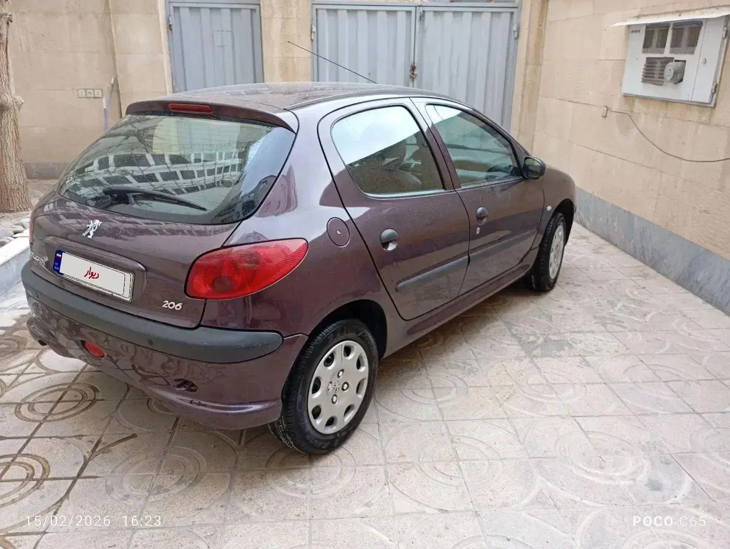 206مدل96|خودرو سواری و وانت|پرند, فاز ۱|دیوار