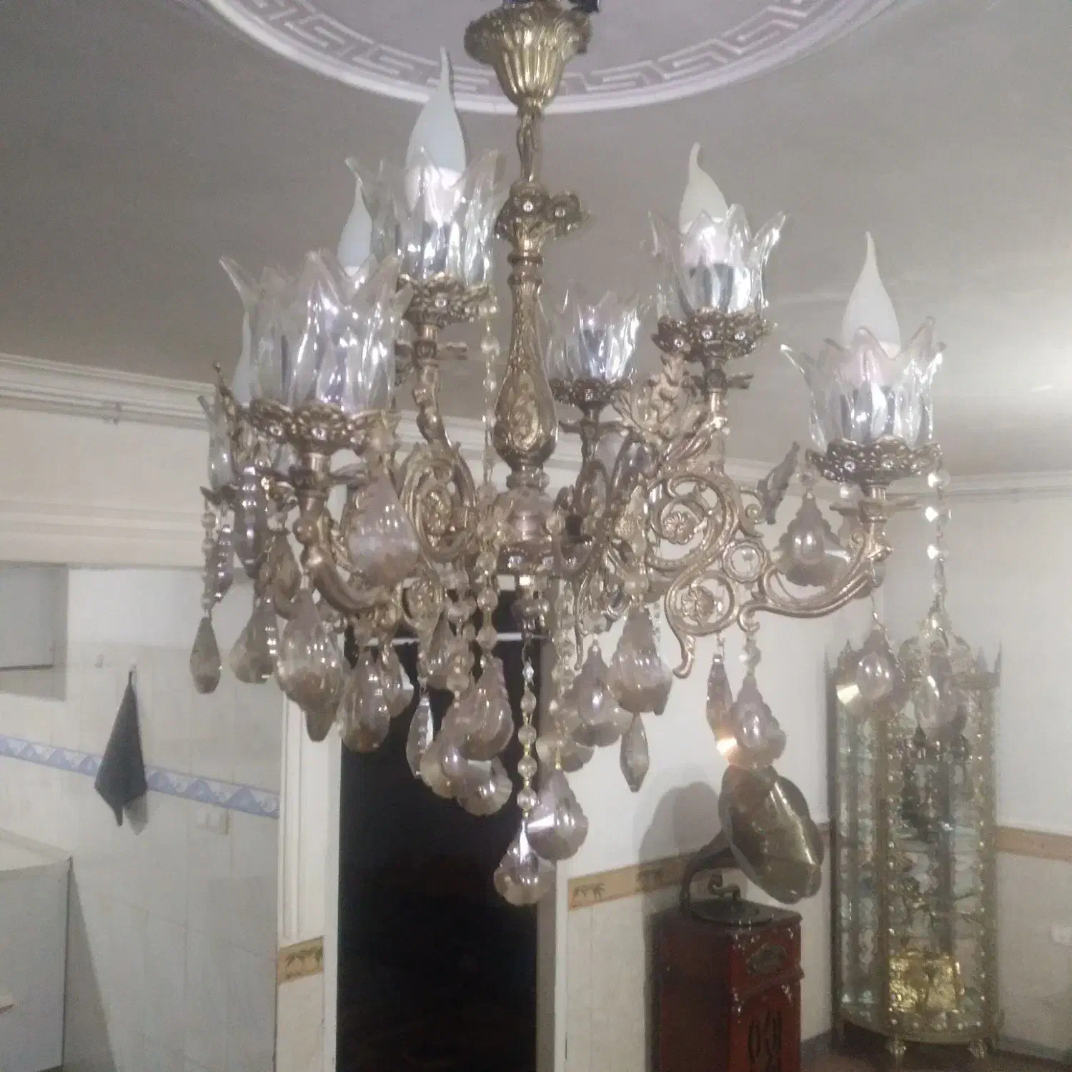 لوستر برنز|لوستر و چراغ آویز|همدان, |دیوار