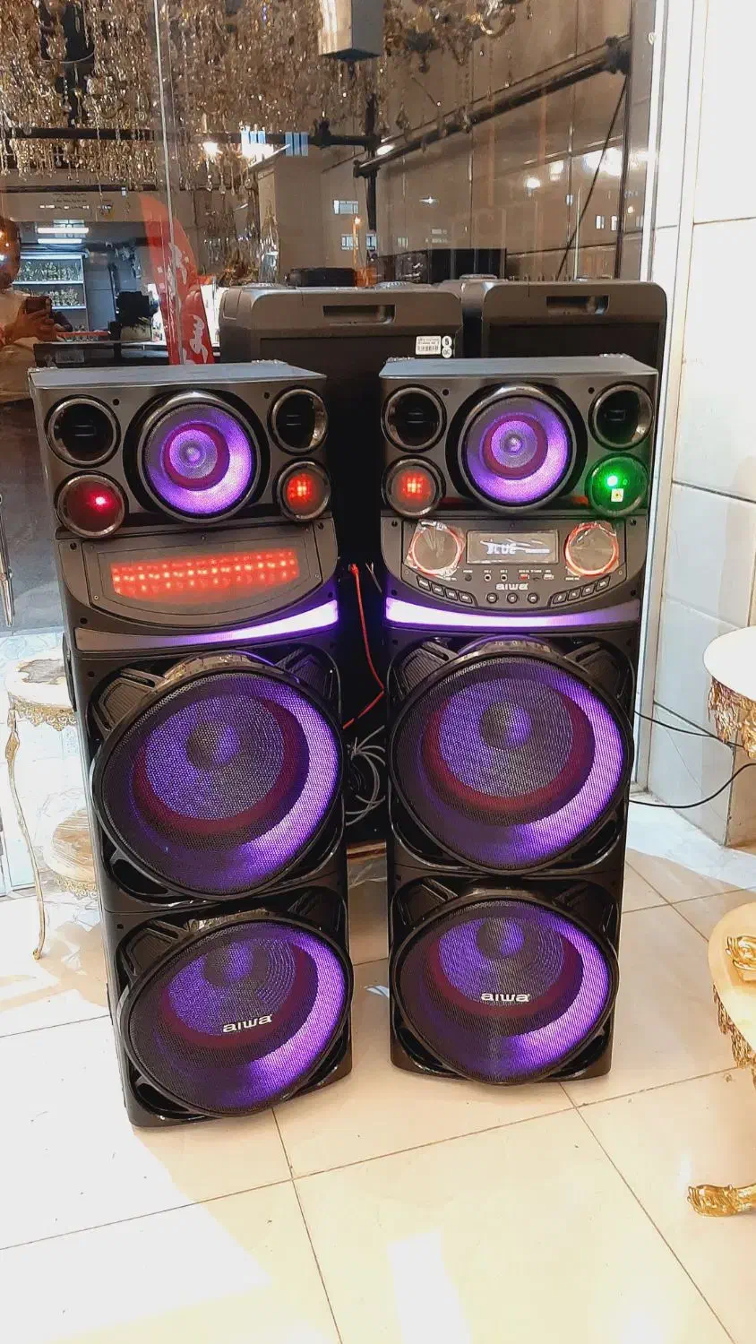 اسپیکر ۲قلو غول آیوا aiwa2100 سوگلی چکی ۶ ماه|سیستم صوتی خانگی|زنجان, |دیوار