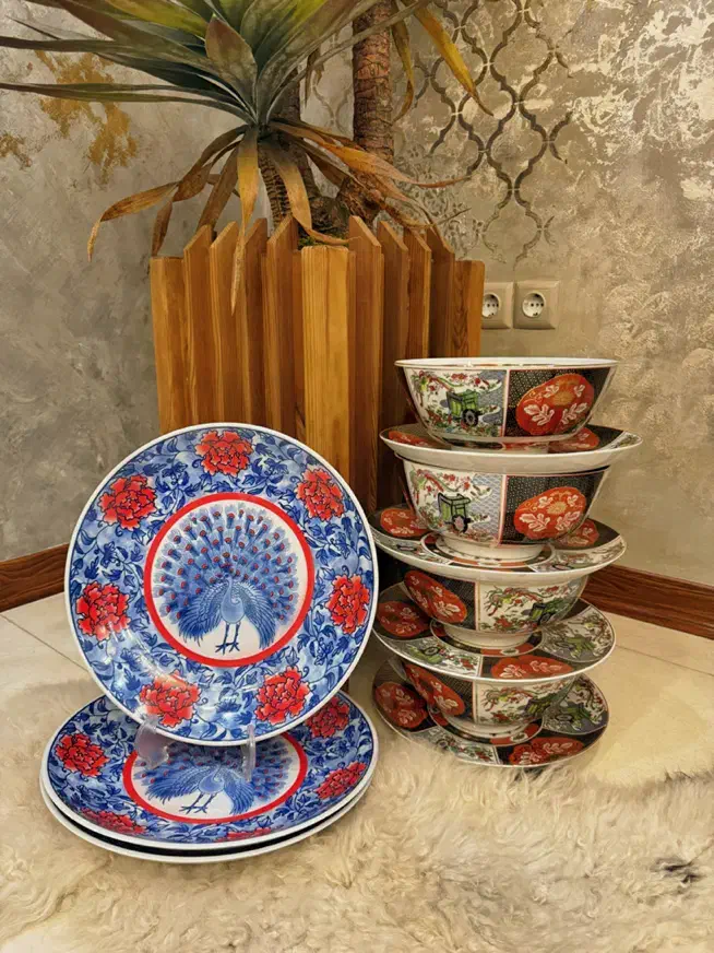 کاسه بشقاب ژاپنی آنتیک|ظروف سرو و پذیرایی|تهران, نیروی هوایی (پیروزی)|دیوار