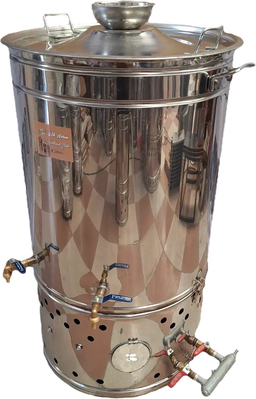 سماور بزرگ هیئتی صنعتی مسجدی کوره دار|سماور، چایساز، قهوهساز|مشهد, عامل|دیوار