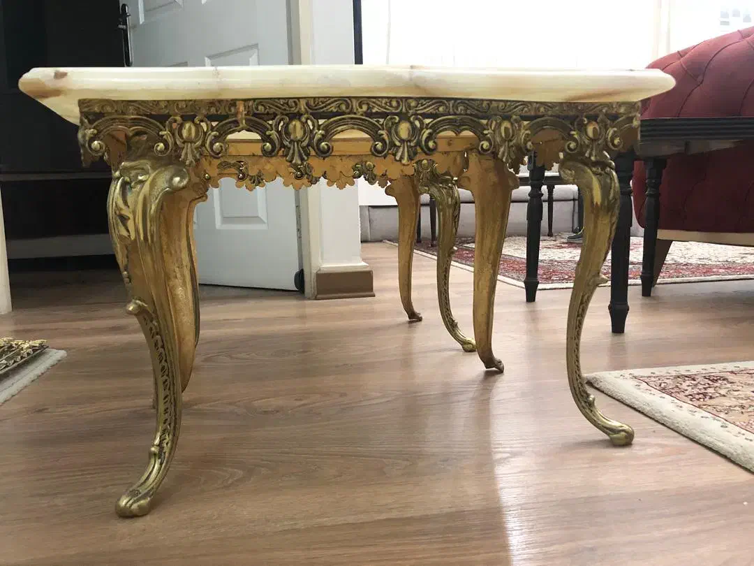 میز عسلی برنز ومرمر|مبلمان خانگی و میز عسلی|تبریز, |دیوار