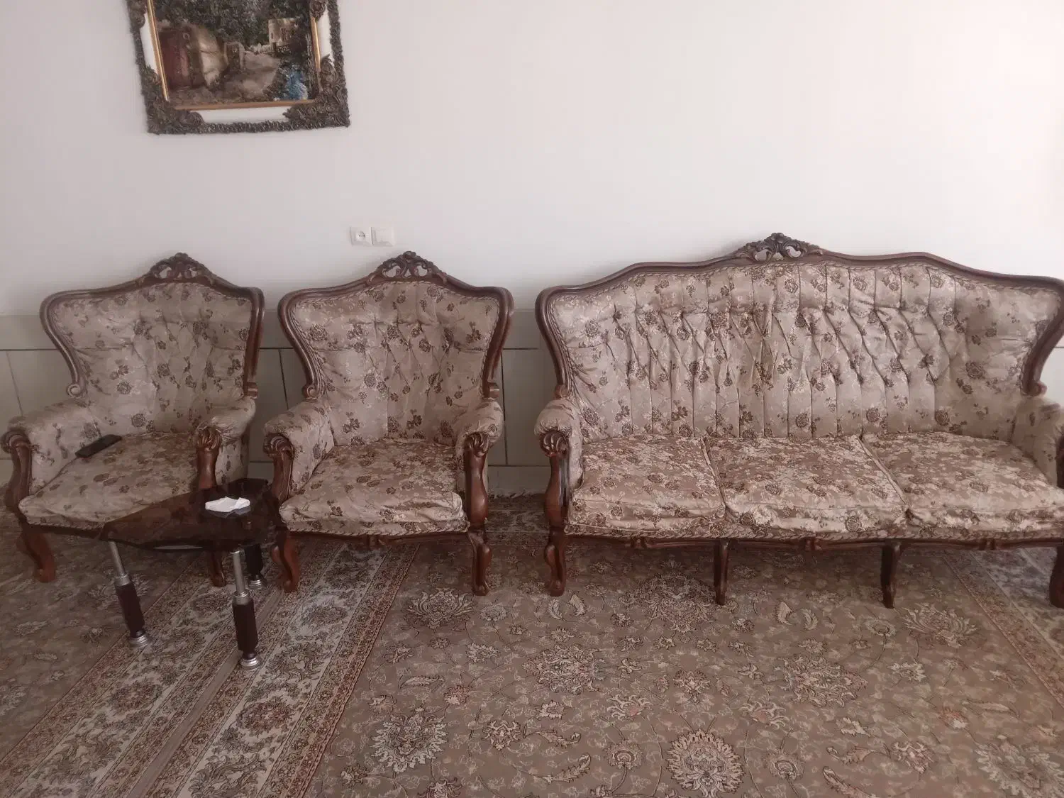 مبل سلطنتی کار کرده  تمیز|مبلمان خانگی و میز عسلی|مبارکه, |دیوار