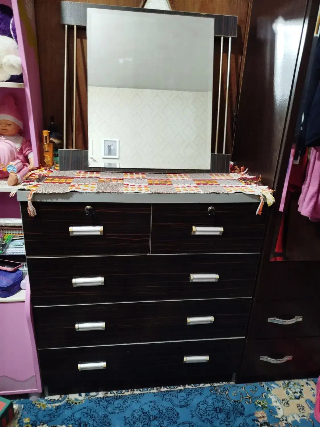 میزدراور با آینه|جاکفشی، کمد، دراور|ری, دیلمان|دیوار