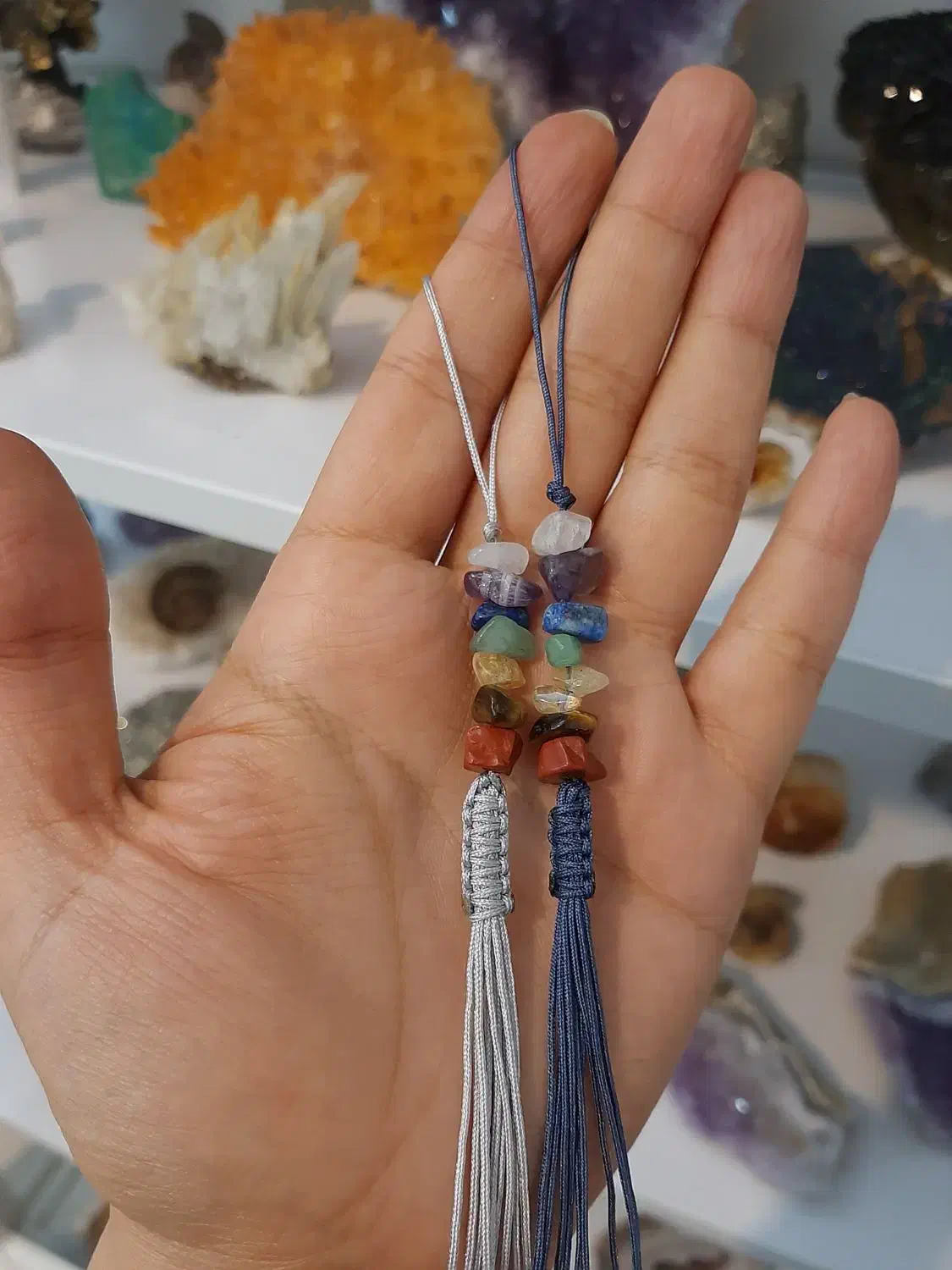 سنگ آمیتیست  سلنایت هفت چاکرا|جواهرات|جم, |دیوار