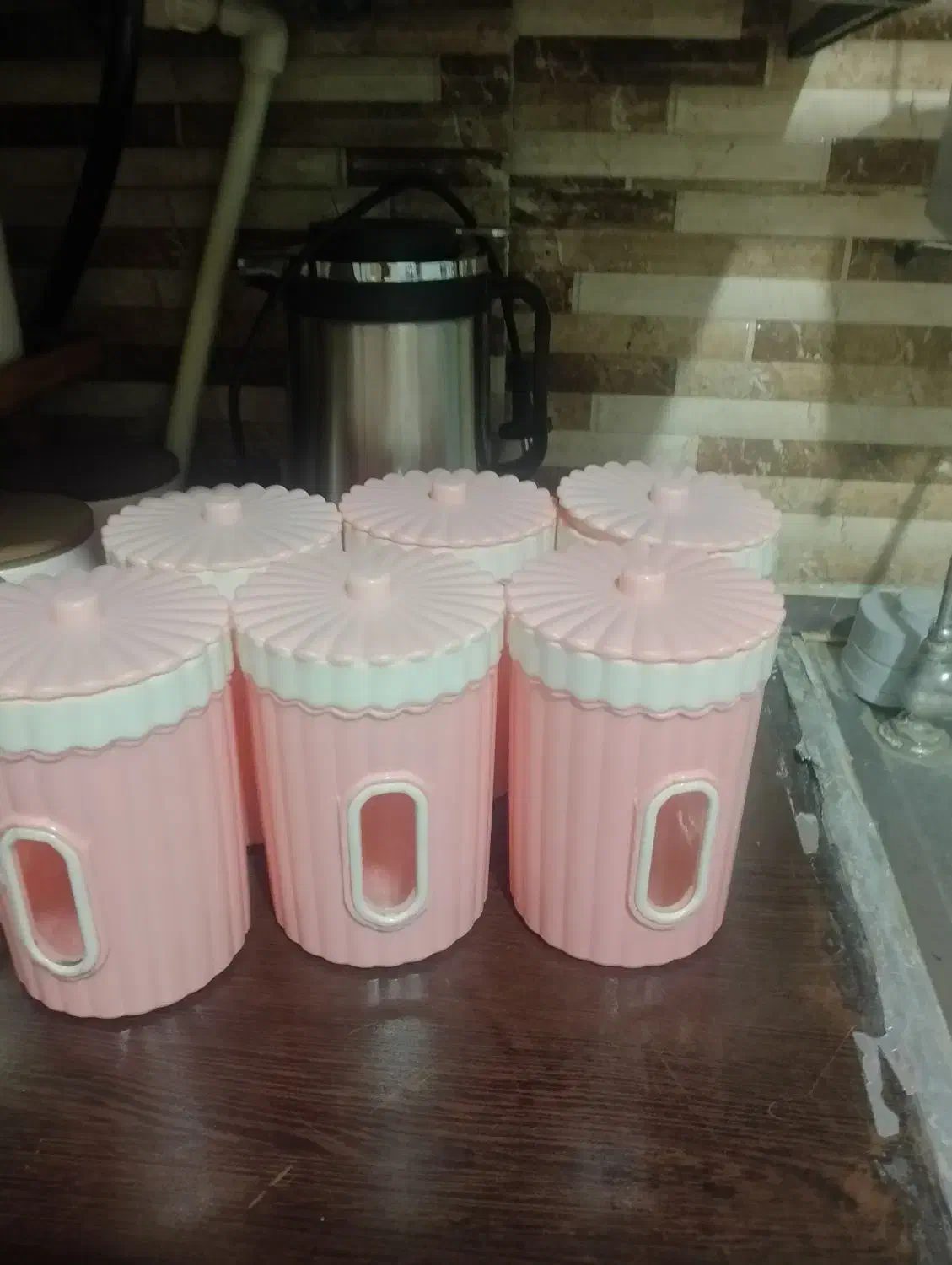 قوطی صورتی|ظروف نگهدارنده، پلاستیکی، یک‌بارمصرف|تهران, مینابی|دیوار