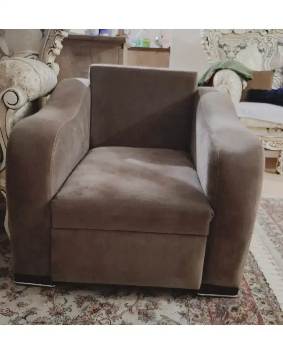 مبل تکنفره تک نفره راحتی منزل اتاق ویلا|مبلمان خانگی و میز عسلی|رشت, معلم|دیوار