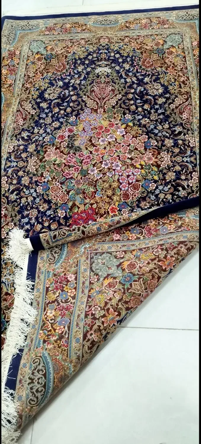 فرش قالیچه دستبافت کرک و ابریشم|فرش|تهران, امیر بهادر|دیوار