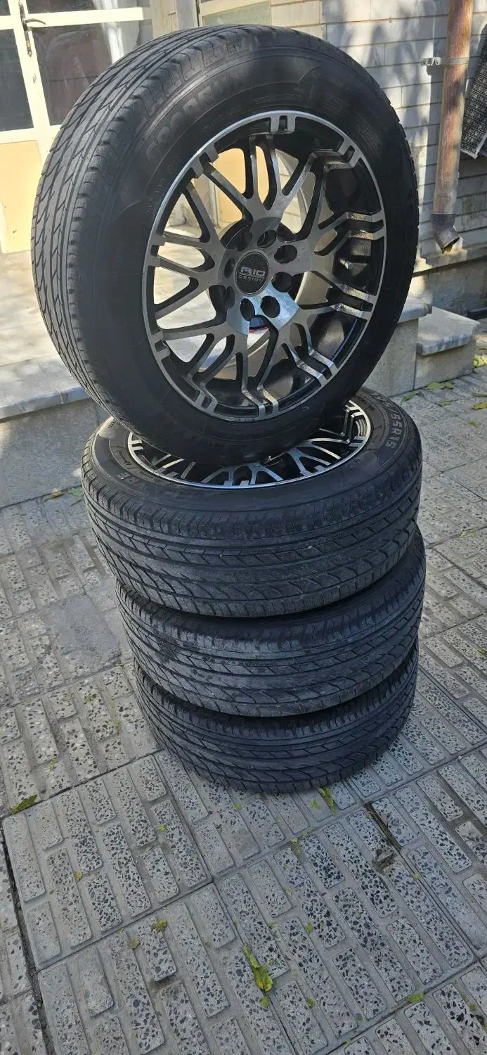 رینگ استیل ، لاستیک خارجی  سایز 195/55/15  در سایز|قطعات یدکی و لوازم جانبی|شهرکرد, |دیوار