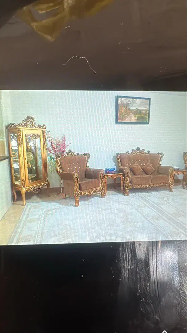 فروش ست کامل مبل کلاسیک ۷نفره با جا کفشی و|مبلمان خانگی و میز عسلی|نسیم‌شهر, |دیوار