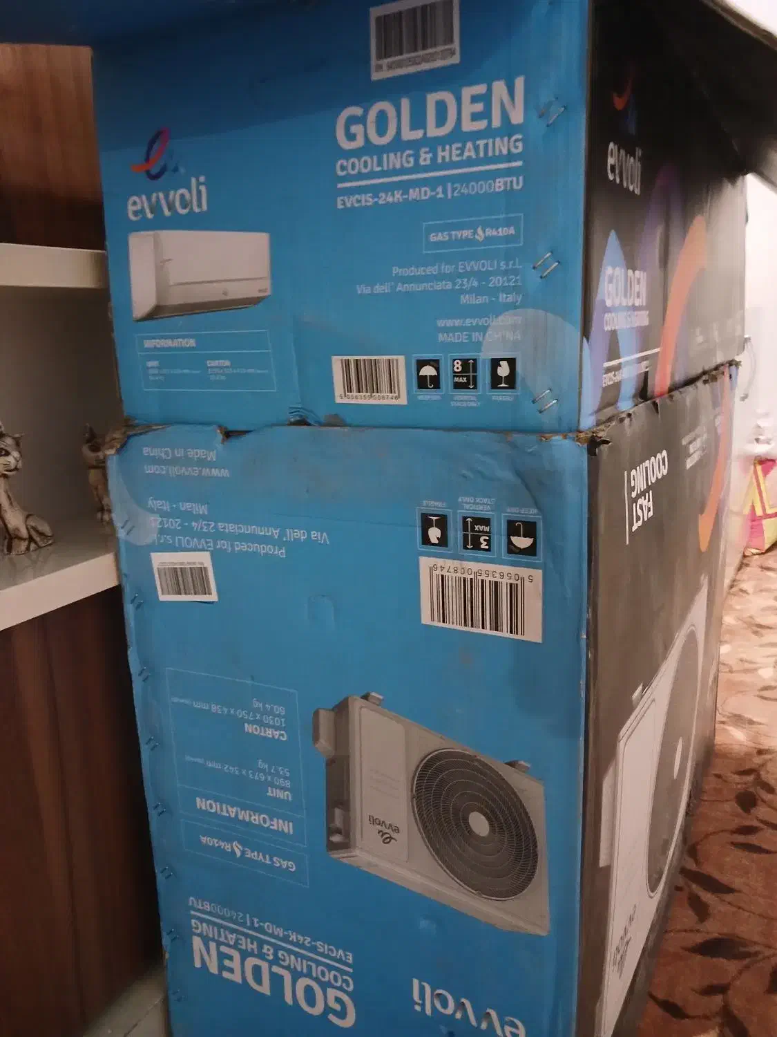 کارتن کولر گازی نو ۲۴هزار|کولر گازی و فنکوئل|خرمآباد, |دیوار