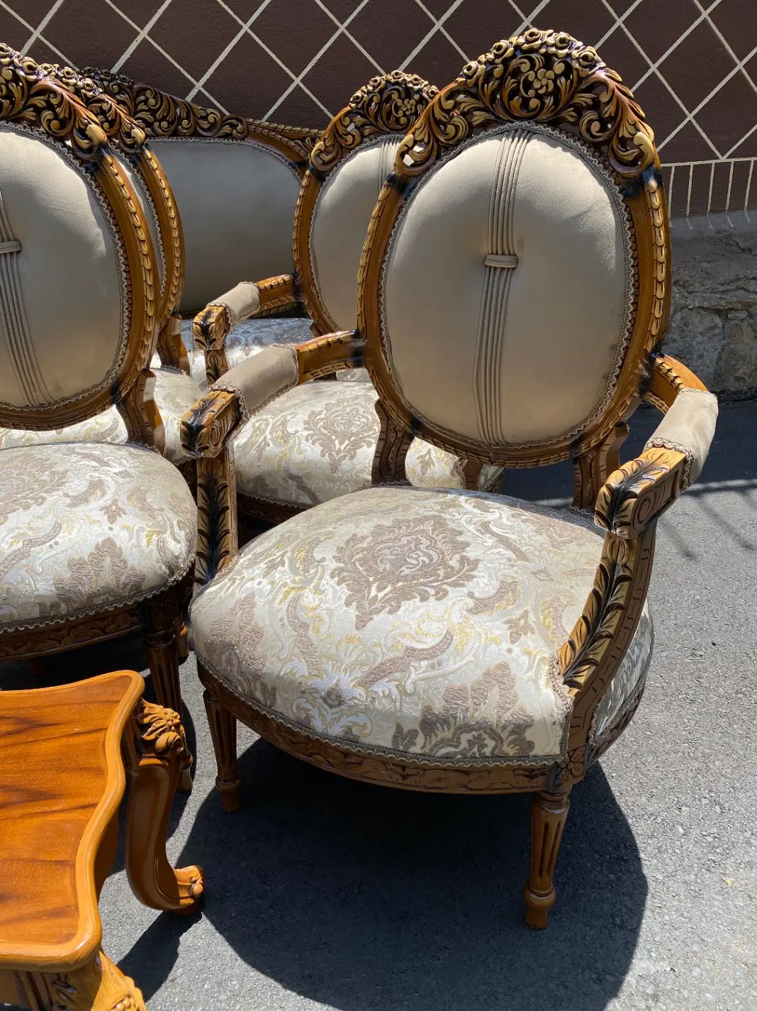 مبل استیل9نفره تاجدار کلاسیک مدل(تاج بلند)|مبلمان خانگی و میز عسلی|تهران, سیزده آبان|دیوار