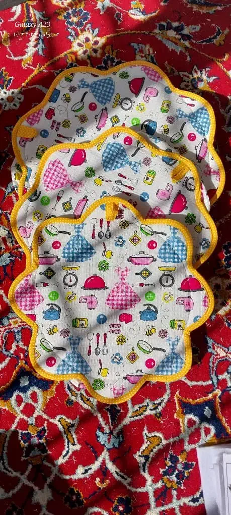 زیر قیمت دمکنی ۳عددی|سفره، حوله، دستمال آشپزخانه|دهق, |دیوار