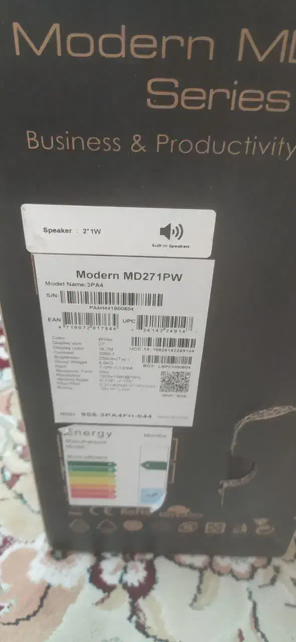 مانیتور ام اس آی  ۲۷ اینچ|قطعات و لوازم جانبی رایانه|اصفهان, فیض|دیوار