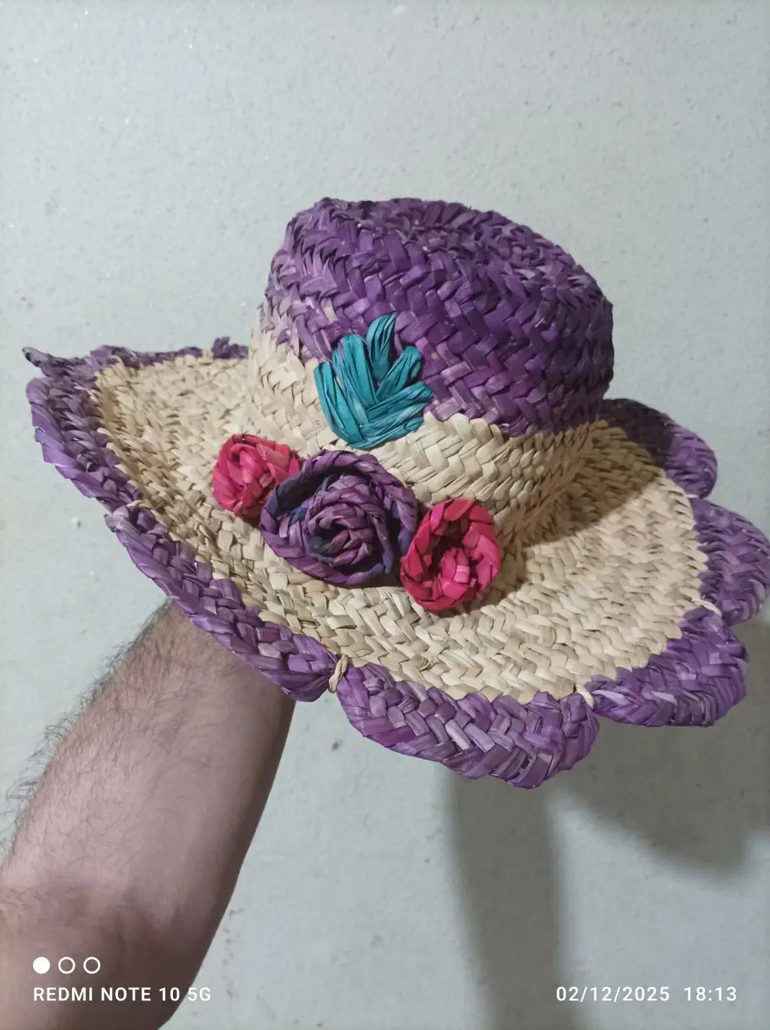 کلاه حصیری دست باف تزیینی|صنایع دستی و سایر لوازم تزئینی|اهواز, کوی مهدیس|دیوار