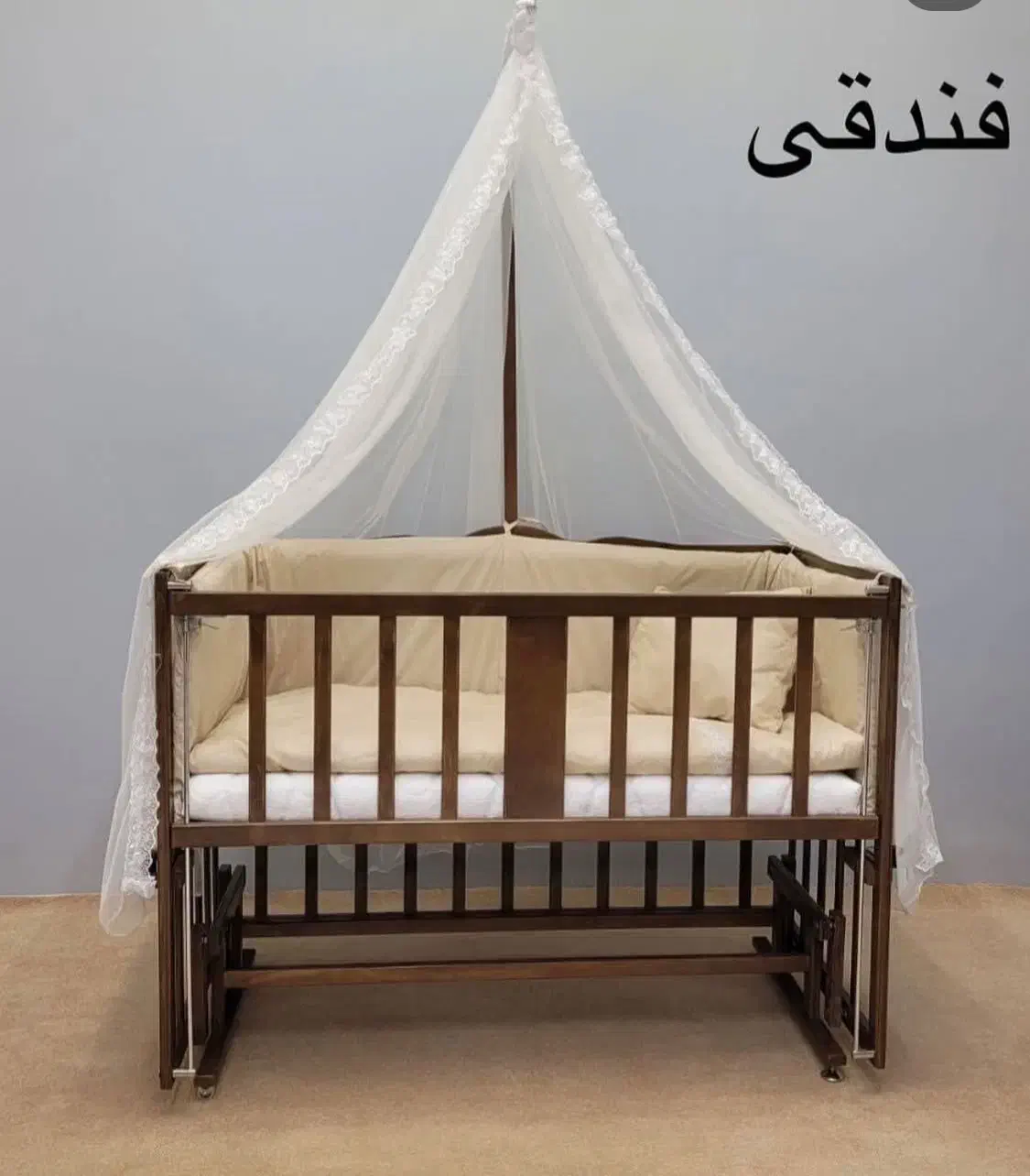 تخت کنار مادر چوبی|تخت و صندلی بچه|ساری, |دیوار