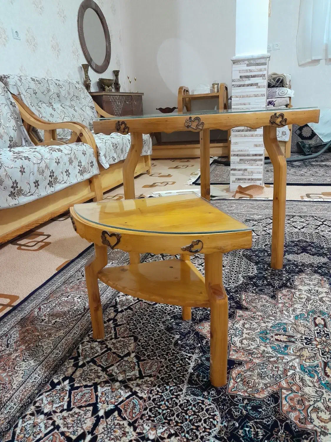 میز های چوبی|میز و صندلی غذاخوری|قم, چهل درخت‎|دیوار