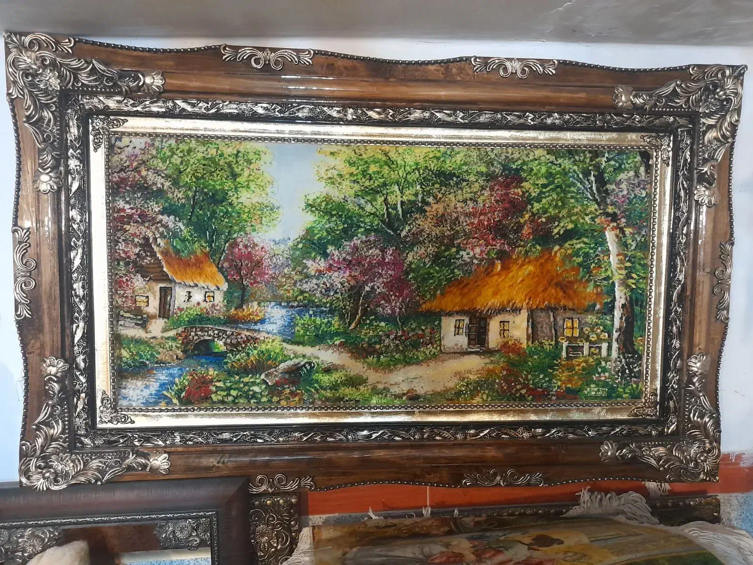 آیه الکرسی ابریشم دار|فرش|کرمانشاه, |دیوار