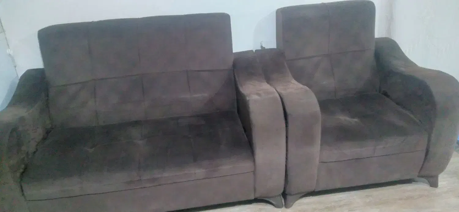 مبل هفت نفره با عسلی|مبلمان خانگی و میز عسلی|رشت, جهاد|دیوار