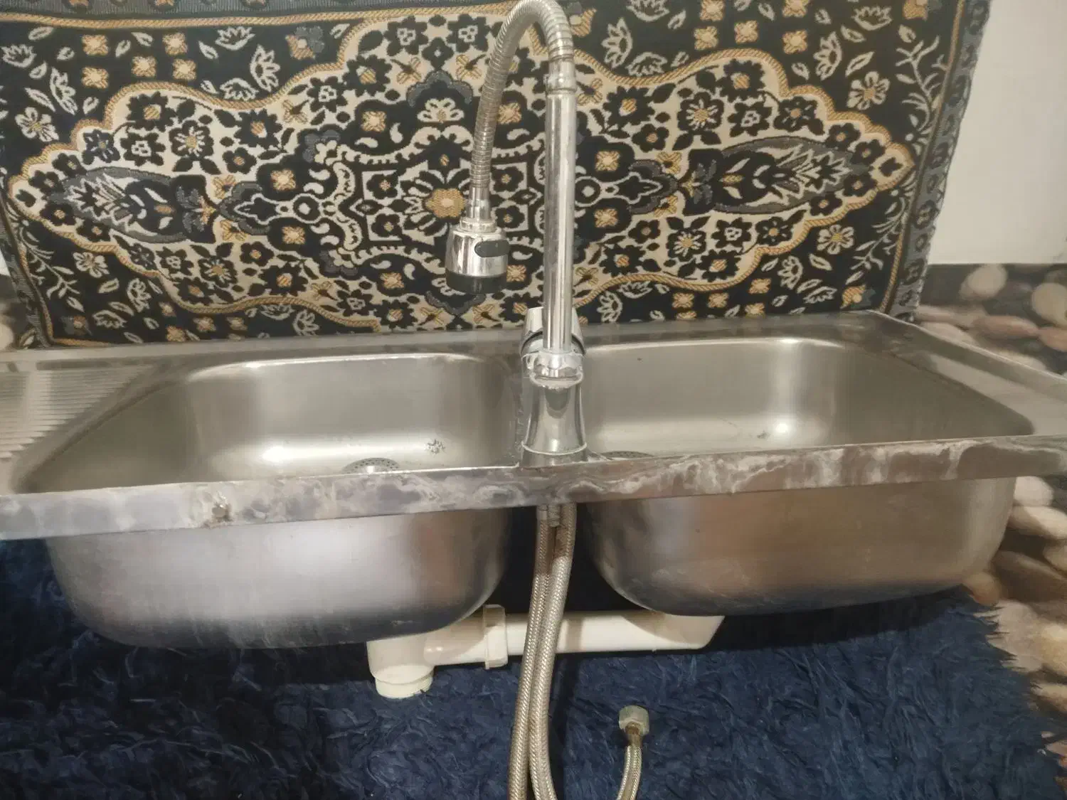 سینک دو لگنه|لوازم سرویس بهداشتی|رودسر, |دیوار