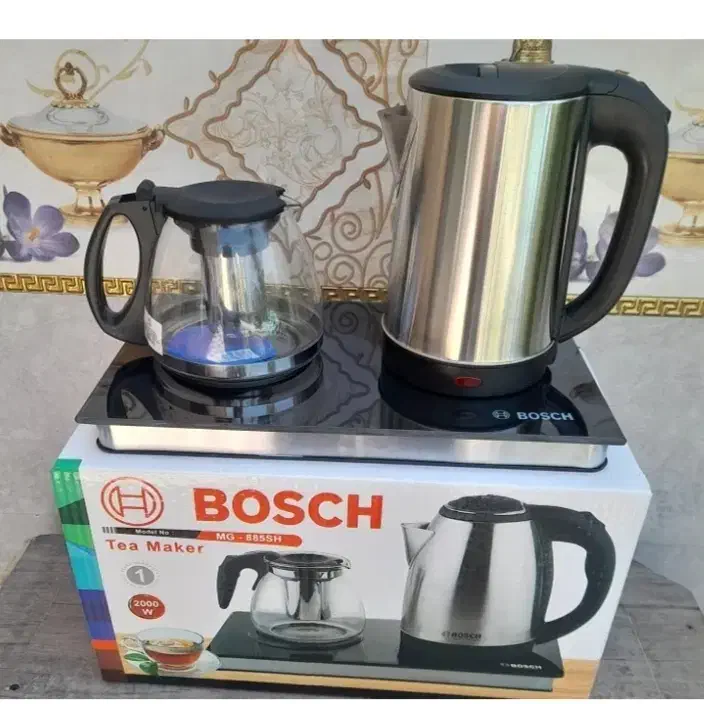 قوری چایساز پیرکس ایرانی ( خارجی ) کتری استیل|سماور، چای‌ساز، قهوه‌ساز|تهران, ستارخان|دیوار