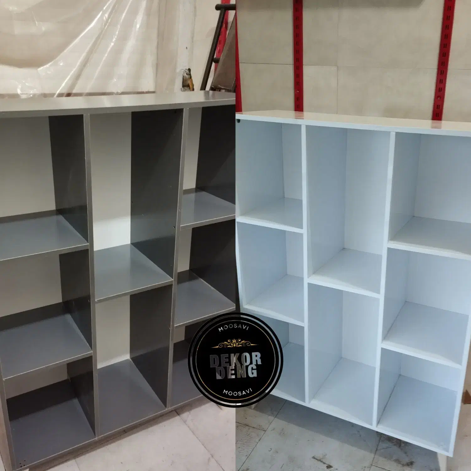 تولید کتابخانه|کتابخانه، شلف، قفسه‌های دیواری|کرمانشاه, |دیوار