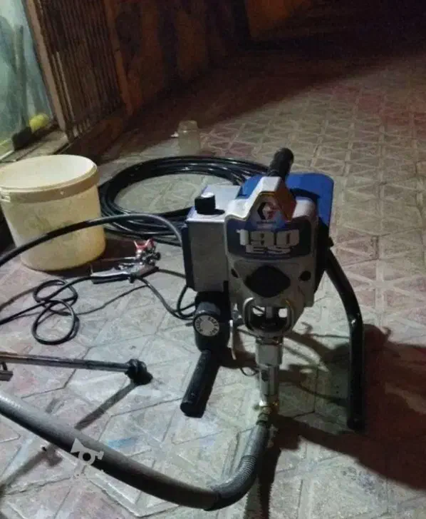 اجاره ی ایرلس برقی (رنگ پاش برقی،گراکو آمریکا )|ابزارآلات|لنجان, |دیوار